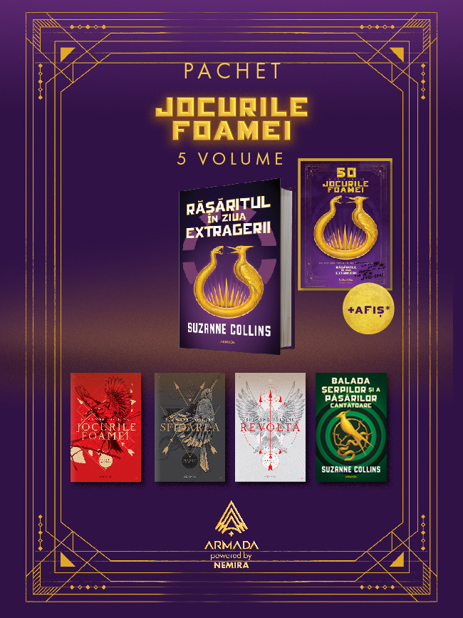 Pachet Jocurile Foamei 5 vol. + AFIȘ